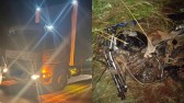 Homem de 26 anos morre em colisão entre moto e caminhão na BR-280