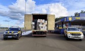 Motorista que alegou transportar leite é flagrado com 600 caixas de vinho