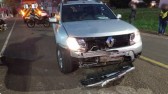 Condutor de camionete é preso por embriaguez após colidir com motocicleta