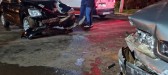Acidente de trânsito mobiliza Corpo de Bombeiros e SAMU