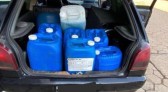 Operação da Receita Federal já apreendeu mais de 600 litros de gasolina e dezenas de botijões de gás de origem Argentina