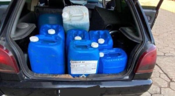 Operação da Receita Federal já apreendeu mais de 600 litros de gasolina e dezenas de botijões de gás de origem Argentina