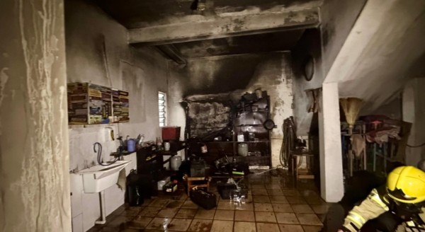 Incêndio atinge revenda de baterias no Centro