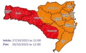 Defesa Civil emite alerta para mais de 100 mm de chuva no extremo-oeste