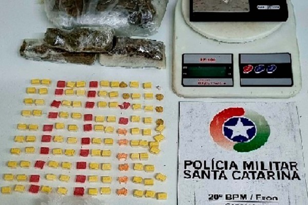 Drogas são apreendidas em apartamento no Oeste Catarinense