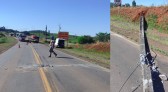 Trabalhador fica em estado grave em queda de poste na BR-163