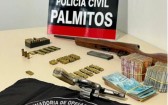 Homem é preso em Palmitos por suspeita de envolvimento com comércio ilegal de armas