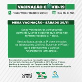São Miguel terá Mega Vacinação contra COVID neste sábado (20)