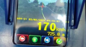 Carro é flagrado a 170 km/h em rodovia de SC, mais que o dobro do permitido