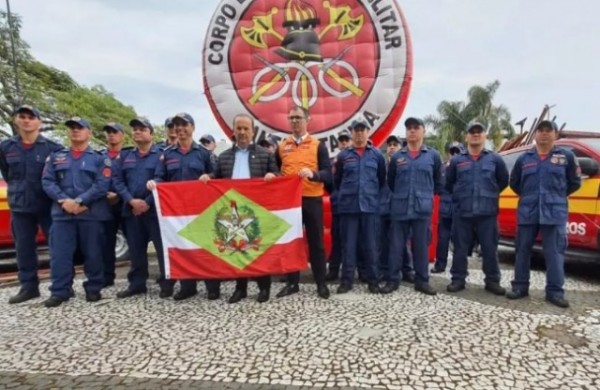 Bombeiros de SC são enviados para apoiar combate aos incêndios florestais no Mato Grosso do Sul