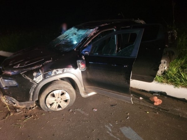 Homem com sinais de embriaguez se envolve em acidente na BR-282