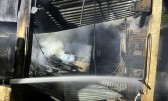 Incêndio em galpão mobiliza bombeiros no Extremo-Oeste