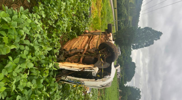 Capotamento na PR-562 deixa homem em estado grave