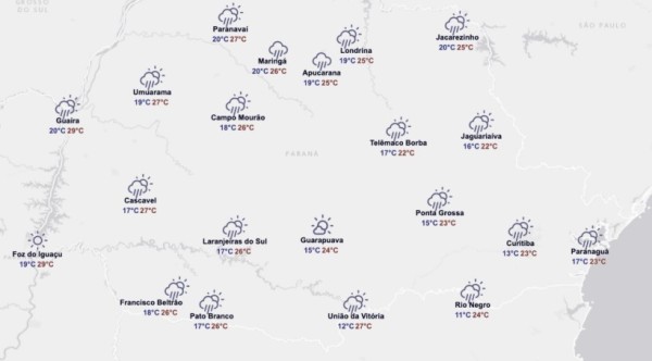 Chuvas do fim de semana já bateram recorde de novembro e continuam ao longo da semana