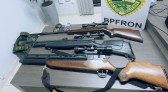 Policiais do BPFRON prendem homem e apreendem armas e munições na área rural do município