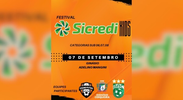 Festival Sicredi Kids reunirá cerca de 120 crianças em evento esportivo