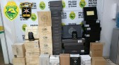 Policiais militares apreendem cerca de 30 mil reais em vinhos descaminhados em Santo Antonio do Sudoeste