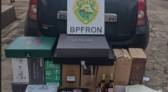 BPFRON apreende veículo carregado com vinhos argentinos avaliados em R$ 140 mil