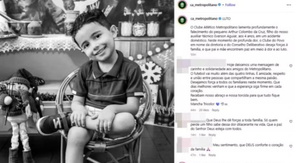 Menino de 4 anos morre após cair de janela ao tentar observar pássaro em Blumenau