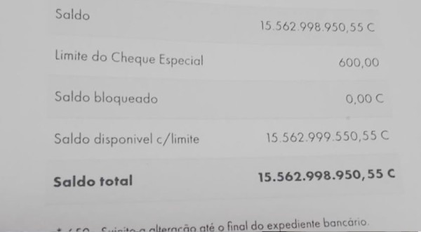 Homem recebe por engano R$ 15 bi de banco, devolve o dinheiro, pede indenização e ganha R$ 1.000