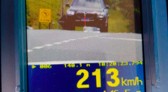 Radar flagra veículo a 213 km/h, a maior velocidade registrada