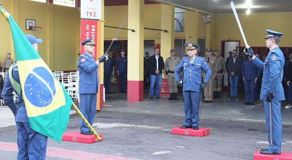 Tenente-coronel Marco Antônio Eidt assume o comando do 12º BBM