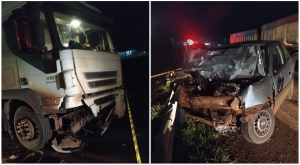 Uma pessoa morre em gravíssimo acidente na BR163