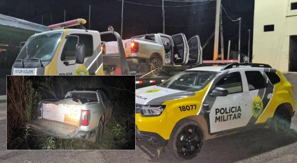 Carga de cigarros contrabandeados é apreendida após perseguição entre Paraná e Santa Catarina