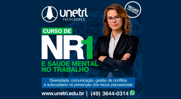 UNETRI promove curso de extensão sobre NR-1 e Saúde Mental no Trabalho