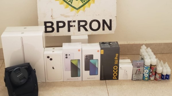 BPFRON apreende eletrônicos em Barracão-PR