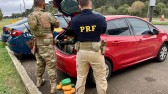 PRF apreende mais de 140Kg de maconha sendo transportado em veículo com registro de furto