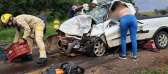 Grave acidente deixa dois feridos na BR-280