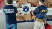 Ação conjunta: PRF e Receita apreende 60 quilos de anabolizantes contrabandeados