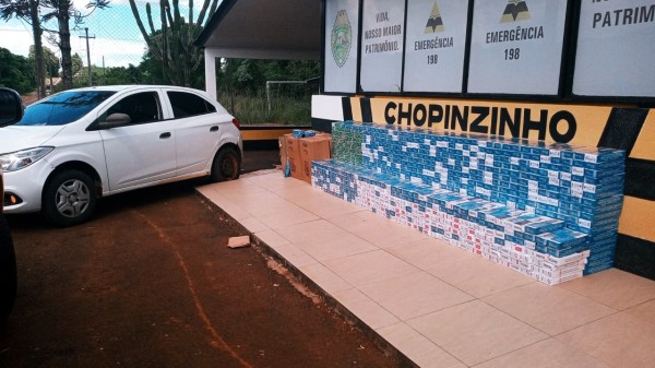 Polícia Rodoviária Estadual apreende 1.250 pacotes de cigarros contrabandeados