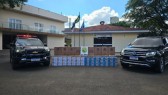 Homem abandona caminhonete carregada com cigarros contrabandeados após fuga da ROTAM
