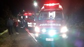 Capotamento  seguido de tombamento em barranco é registrado no trecho de acesso ao Porto Seco