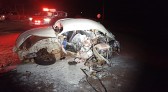 Idoso morre após acidente envolvendo três carros