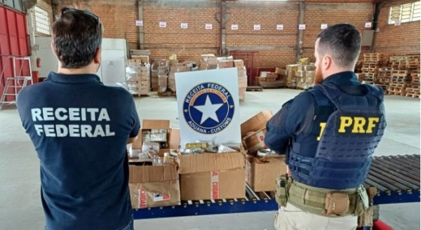 Ação conjunta: PRF e Receita apreende 60 quilos de anabolizantes contrabandeados