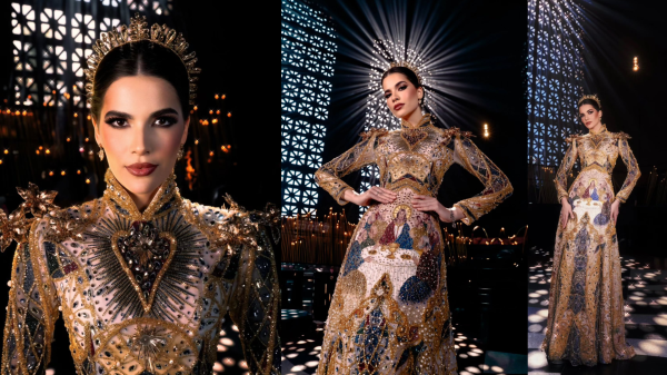 Miss Brasil 2025 encerra reinado com vestido inspirado em "A Última Ceia" e emociona público