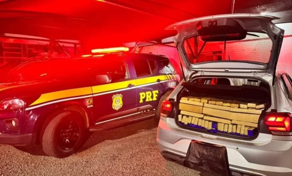 Polícia Rodoviária Federal apreende mais de 400 quilos de maconha