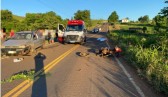 Colisão entre carro e moto deixa uma vítima fatal