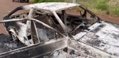 Automóvel Gol furtado é encontrado incendiado