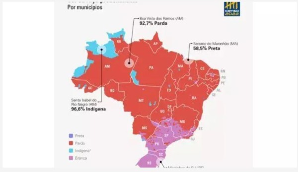 Brasil tem mais pardos do que brancos pela primeira vez desde 1991, diz Censo