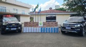 Carga de cigarros contrabandeados é apreendida após perseguição
