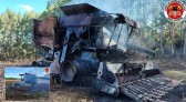 Colheitadeira é destruída por incêndio e fogo atinge lavoura de milho no Oeste