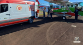 Gestante de São José do Cedro é transferida de São Miguel do Oeste para Lages pelo Arcanjo