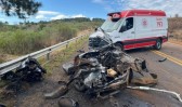 Duas pessoas morrem em grave acidente na PR-170