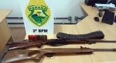 Armas de fogo e munições são apreendidas em Chopinzinho