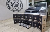 Polícia apreende 90 garrafas de vinho trazidas ilegalmente da Argentina