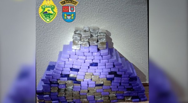 Polícia Militar apreende 163 kg de maconha após perseguição